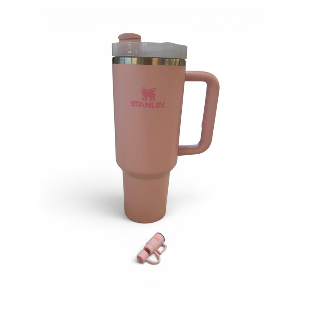 Stanley Quencher H2.0 FlowState Tumbler 40oz Pink Stainless Steel